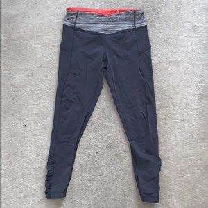 Lululemon speed tight lux crop gray 6